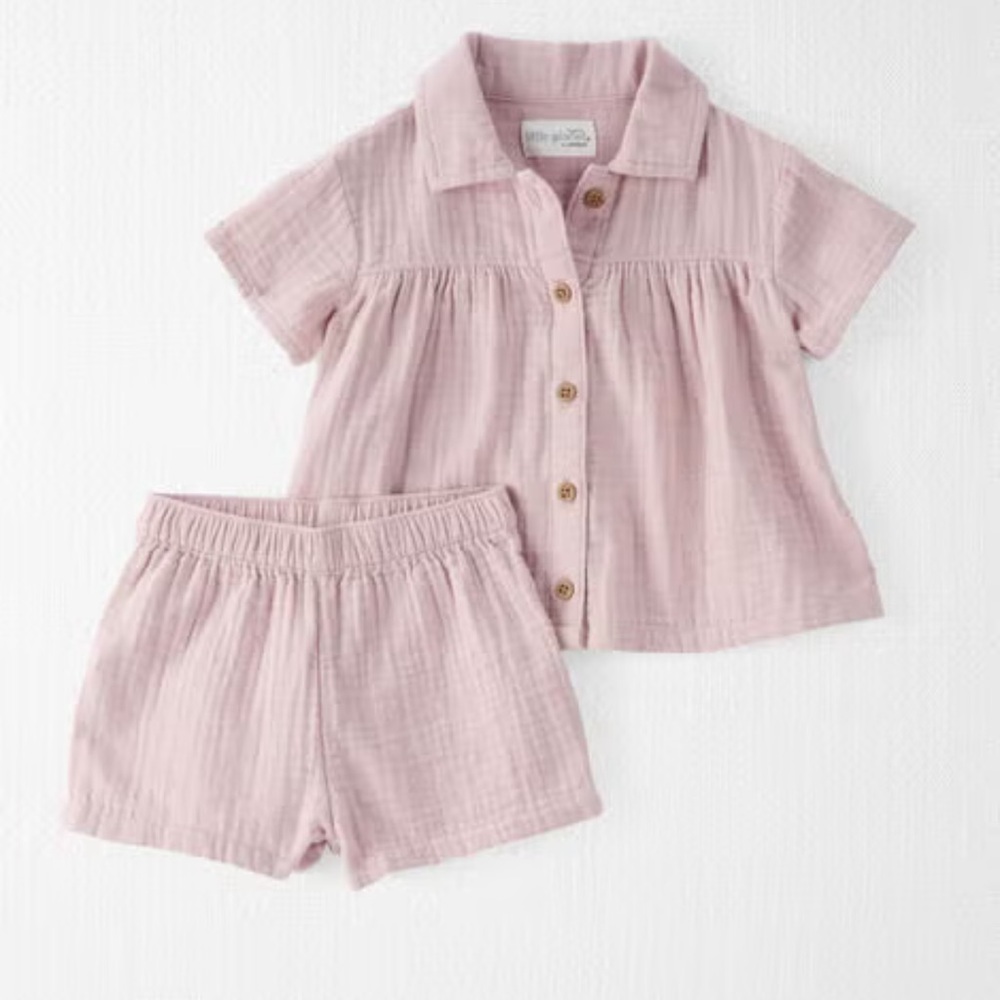 2-Piece Organic Cotton Gauze Set